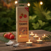Strawberry Tealights Candles - 12 Pcs